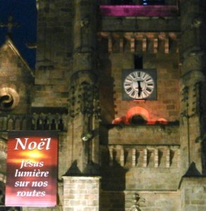 éclairage nocturne à Ambert