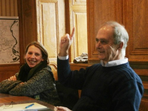 Anne-Audrey PERRIN-PATURAL (Haute-Loire) et Pierre ESCAICH (Allier) : dans la bonne humeur...