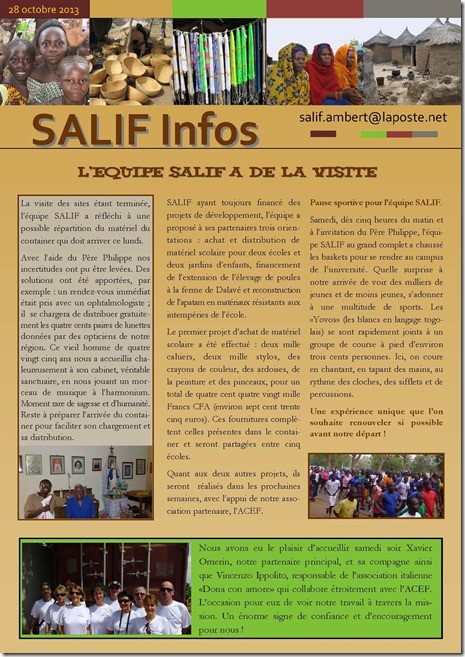 salif info 28 octobre