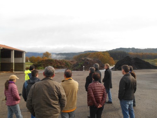 Petit tour sur la plateforme de compostage gérée par la société CLAUSTRE environnement.