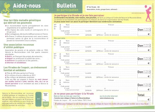 bulletin d'inscription