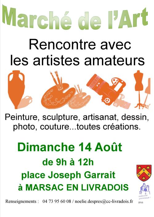 affiche marché de l'art