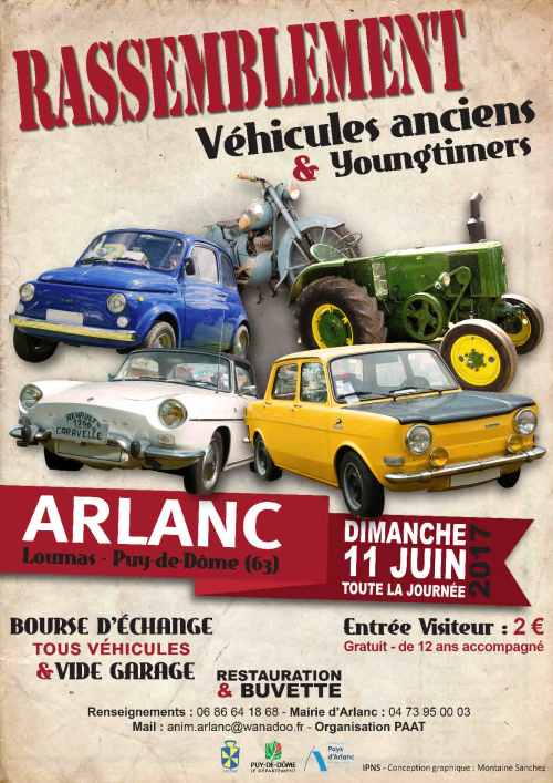 Affiche rassemblement auto 2017